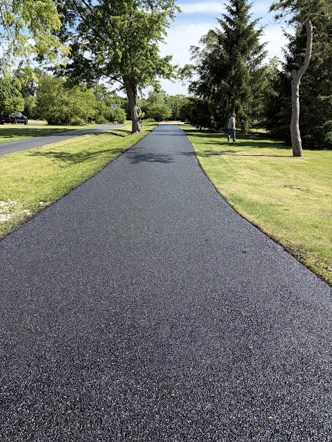 Asphalt paving project in Arlington Heights Illinois