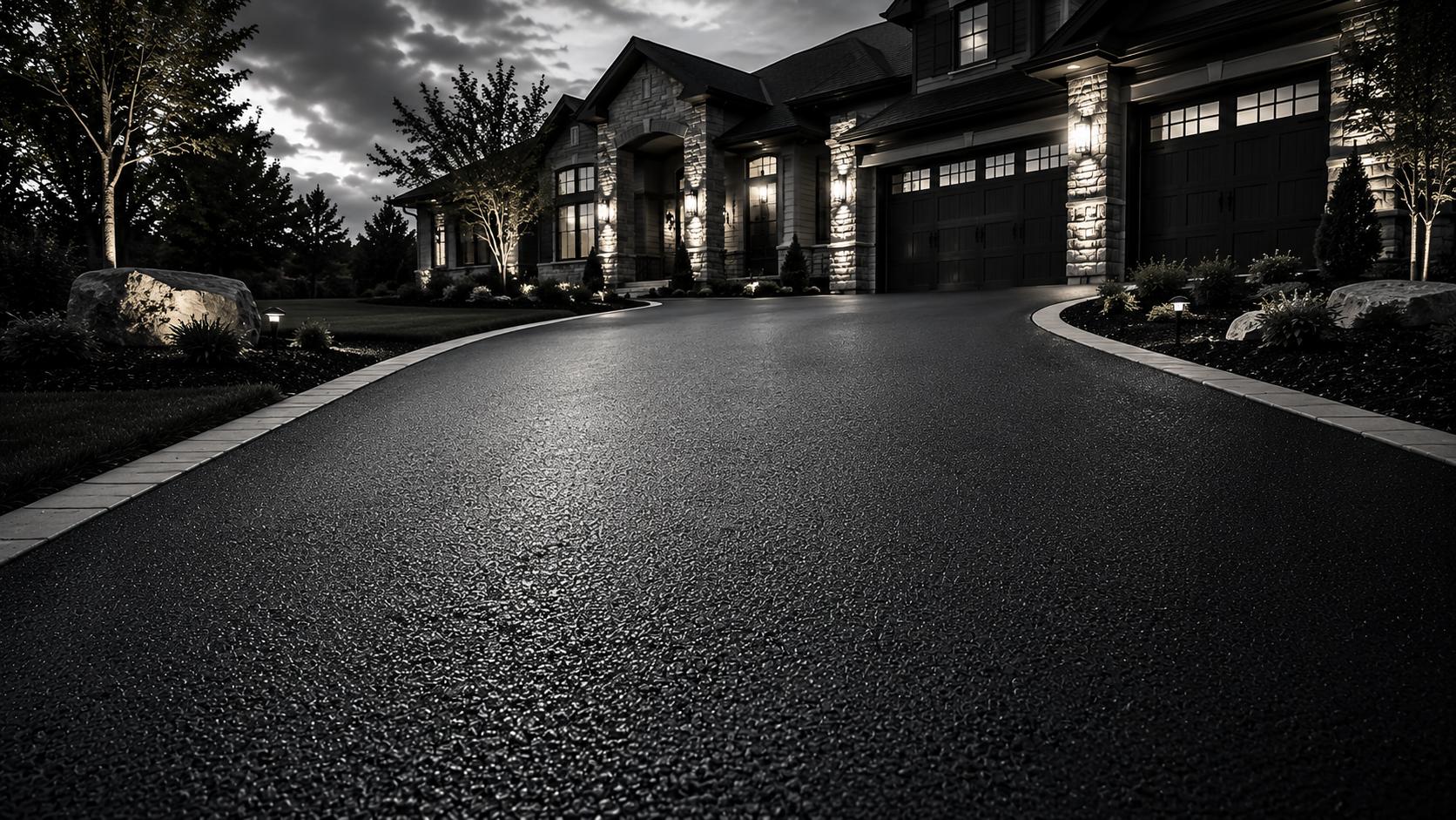 Asphalt driveway paving in Northern Illinois